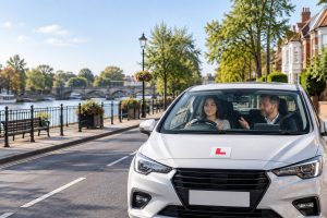 Driving classes for beginners in Isleworth with a learner driver and professional instructor